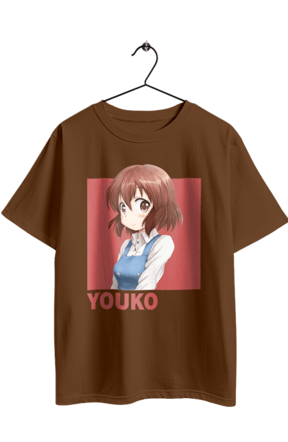 Oversized t-shirt with prints Kiniro Mosaic Yoko Inokuma. Anime, gold mosaic, kiniro mosaic, kinmoza, manga, yoko, yoko inokuma. 2070702