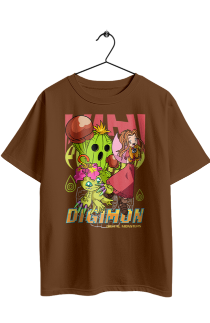 Oversized t-shirt with prints Digimon Mimi Tachikawa. Anime, bandai, digimon, digital monsters, manga, media franchise, mimi tachikawa, virtual pets. 2070702