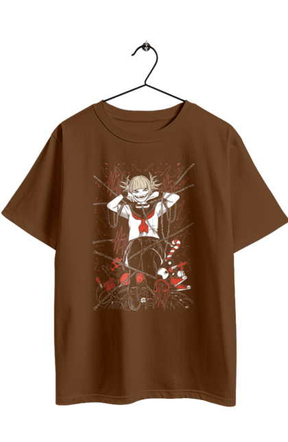 Oversized t-shirt with prints My Hero Academia Himiko Toga. Anime, himiko toga, manga, my hero academia, video game, yakuza toga. 2070702