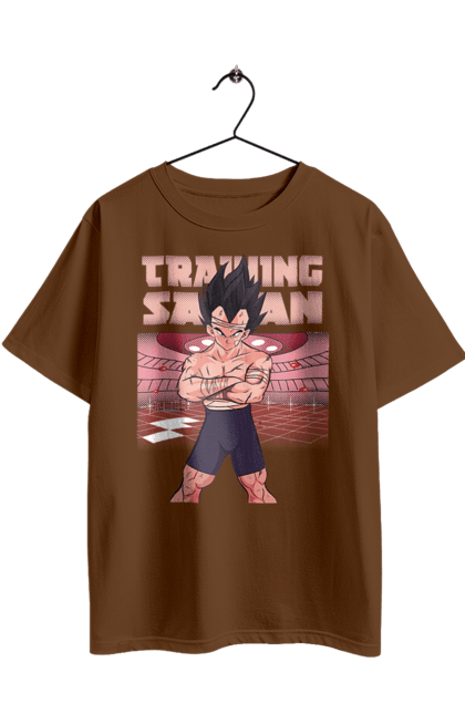 Футболка оверсайз з принтом "Перли дракона Вегета". Anime, dragon ball, goku, majin vegeta, manga, vegeta, аніме, вегета, манга, перли дракона. 2070702