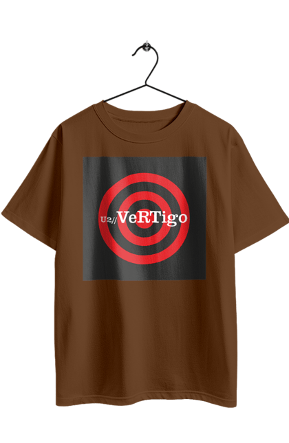 Футболка оверсайз з принтом "Група U2". Vertigo tour, альтернативний рок, група, дэнс рок, музика, постпанк, рок, софт рок, тур, ю ту. 2070702