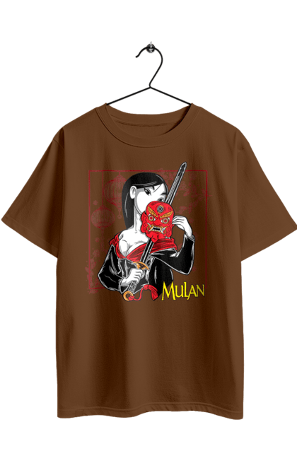 Футболка оверсайз з принтом "Мулан". Fa mulan, mulan, дісней, китай, мулан, мультфільм, принцеса, фа мулан. 2070702