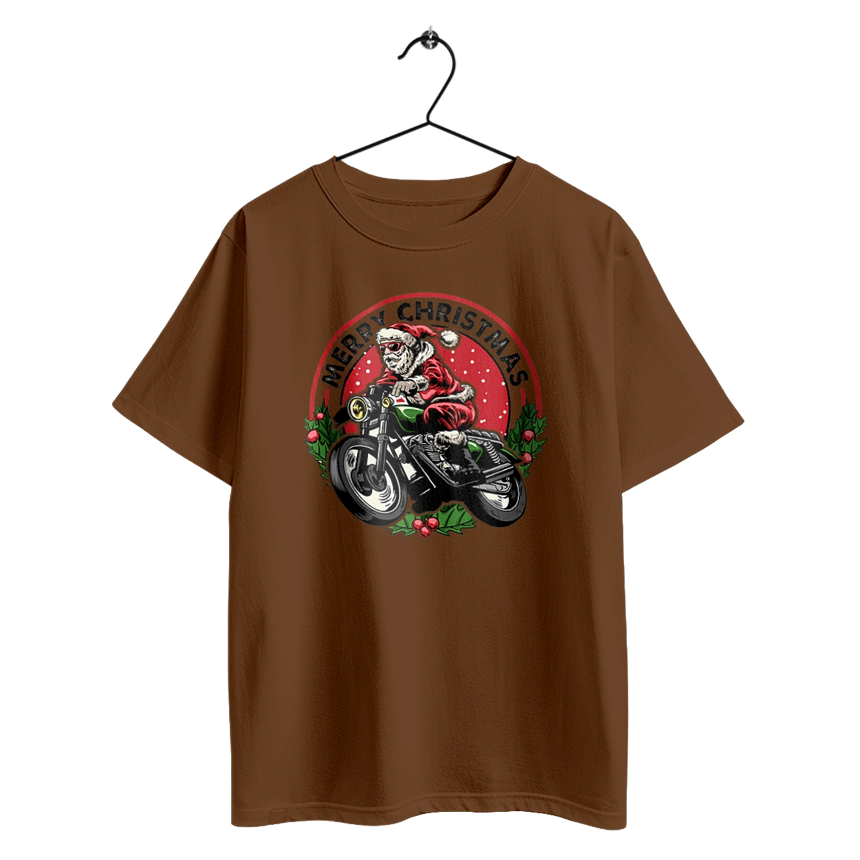 Щасливого Різдва, дід мороз на мотоциклі