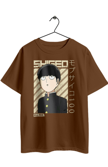 Oversized t-shirt with prints Mob Psycho 100. Anime, manga, mob, mob psycho 100, shigeo kageyama. 2070702
