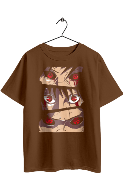 Oversized t-shirt with prints Naruto Uchiha. Anime, manga, naruto, sasuke, sasuke uchiha, uchiha. 2070702
