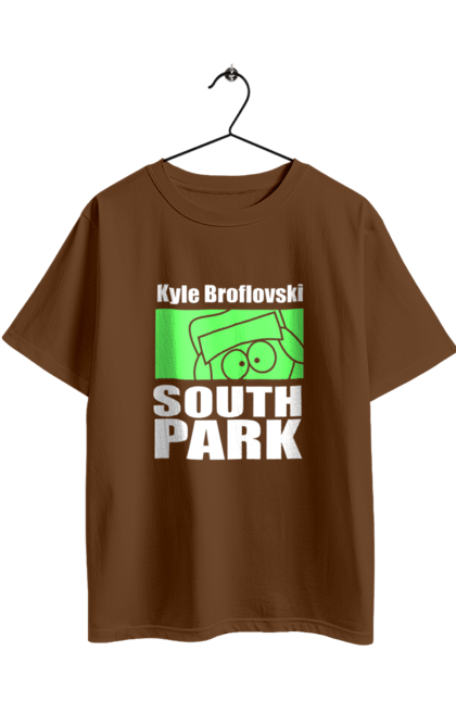 Футболка оверсайз з принтом "Південний парк Кайл". Kyle, kyle broflovski, south park, кайл, кайл брофловскі, мультсеріал, південний парк. 2070702