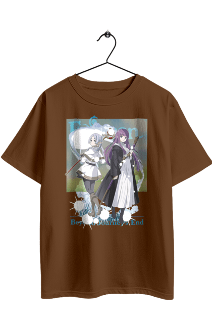 Футболка оверсайз з принтом "Фрірен, провожаюча в останній путь". Anime, fern, manga, аніме, героїня, ельф, маг, манга, ферн, фрірен. 2070702