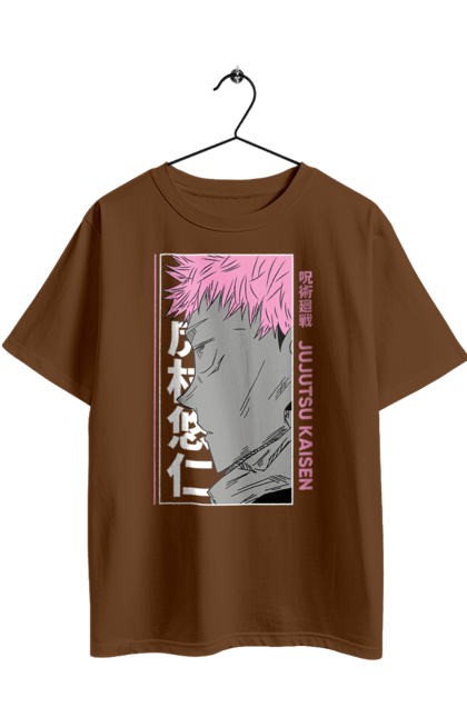 Футболка оверсайз з принтом "Магічна битва". Anime, jujutsu kaisen, manga, аніме, ітадорі, магічна битва, манга, містика, сукуна, темне фентезі. 2070702