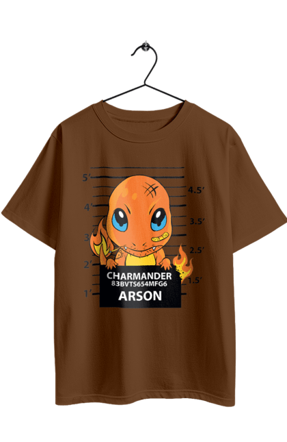 Футболка оверсайз з принтом "Покемон Чармандер". Charmander, nintendo, pokemon, pokémon go, аніме, ігри, покемон, чармандер. 2070702
