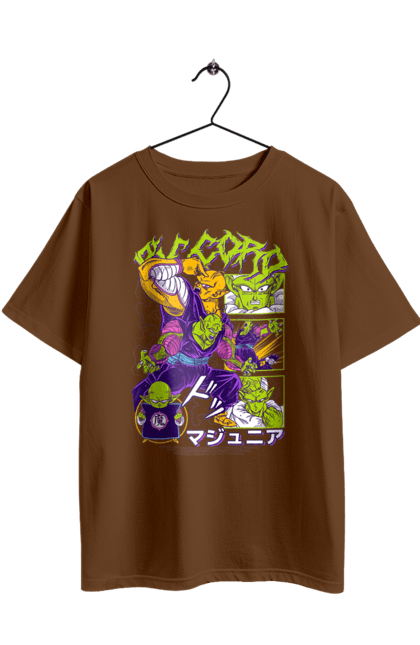 Футболка оверсайз з принтом "Перли дракона Пікколо". Dragon ball, piccolo daimao, аніме, вегета, гоку, манга, перли дракона, пікколо, пікколо молодший. 2070702