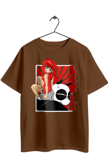 Футболка оверсайз з принтом "Ранма 1/2". Shampoo, аніме, бойовик, комедія, манга, містика, ранма, романтика. 2070702