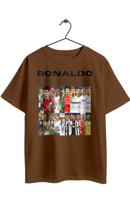 Oversized t-shirt with prints Cristiano Ronaldo. Attacker, captain, cristiano ronaldo, football, sport, sportsman. 2070702