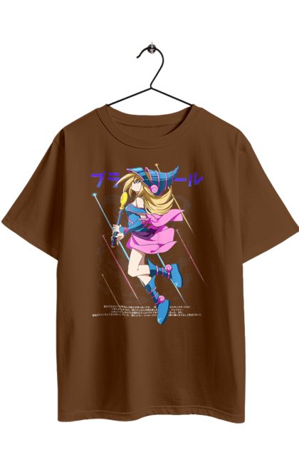 Футболка оверсайз з принтом "Yu Gi Oh! Дівчина Темний маг". Anime, black magician, dark magician, dark magician girl, manga, yu gi oh, аніме, манга, темний маг, югіо. 2070702