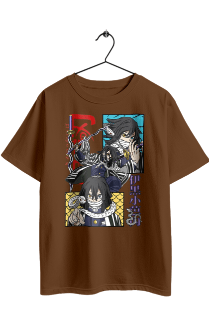 Футболка оверсайз з принтом "Винищувач Демонів Обанай". Demon slayer, kimetsu no yaiba, obanai iguro, аніме, винищувач демонів, манга, обанай, обанай ігуро, серіал. 2070702