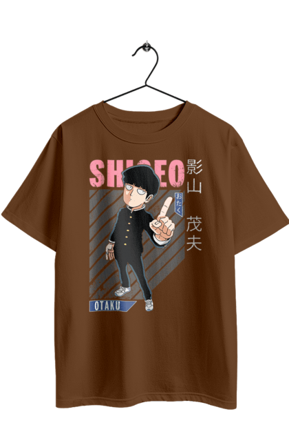 Футболка оверсайз з принтом "Mob Psycho 100". Anime, manga, mob psycho 100, shigeo kageyama, аніме, манга, моб, моб-вар ят 100, сігео кагеяма, шіґео каґеяма. 2070702