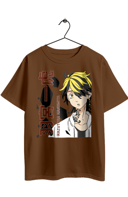 Oversized t-shirt with prints Tokyo Revengers Kazutora. Anime, kazutora, manga, movie, serial, tokyo revengers. 2070702