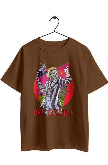 Oversized t-shirt with prints Beetlejuice. Beetlejuice, comedy, ghost, horror, movie, tim burton, warner bros. 2070702