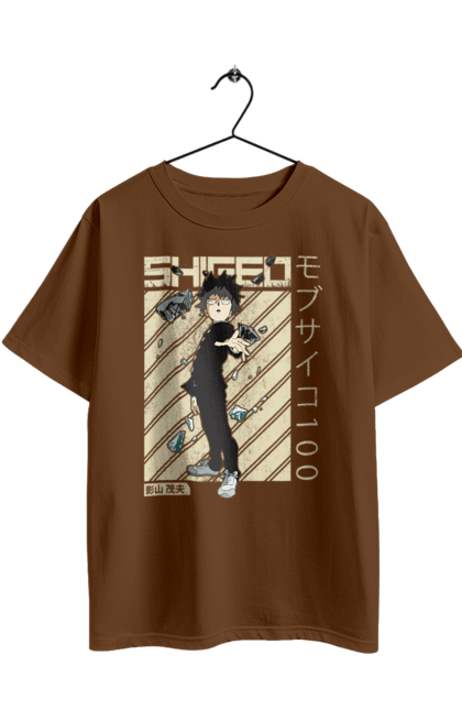 Футболка оверсайз з принтом "Mob Psycho 100". Anime, manga, mob psycho 100, shigeo kageyama, аніме, манга, моб, моб-вар ят 100, сігео кагеяма, шіґео каґеяма. 2070702