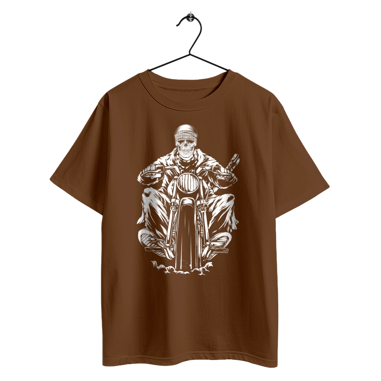 Skull on a motorcycle