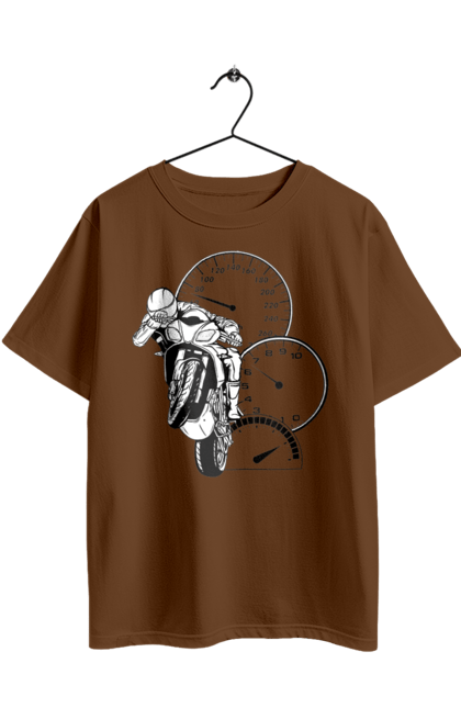 Футболка оверсайз с принтом Мотоцикл Скорость Черный. Мото, мотоцикл, разгон, скорость. 2070702