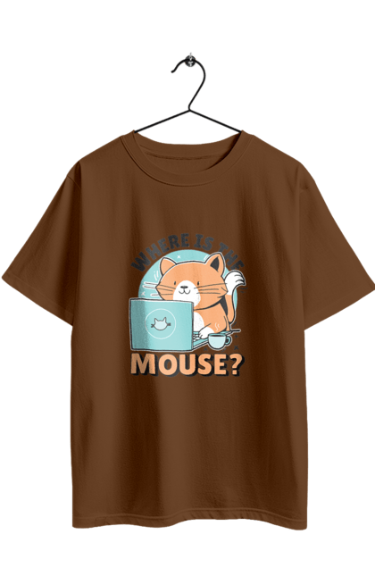 Футболка оверсайз з принтом "Де миша?". Angular, c, css, html, it, javascript, jquery, php, python, react, svelt, vue, айтишник, айті, гумор, код, кодувати, прогер, програміст, програмісти, ти ж, ти ж програміст, тиж програміст. 2070702