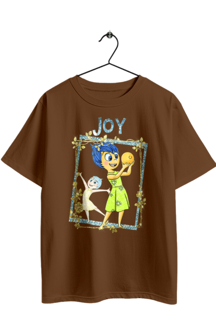 Футболка оверсайз с принтом Головоломка Радость. Inside out, joy, pixar, головоломка, мультфильм, радость, эмоции. 2070702