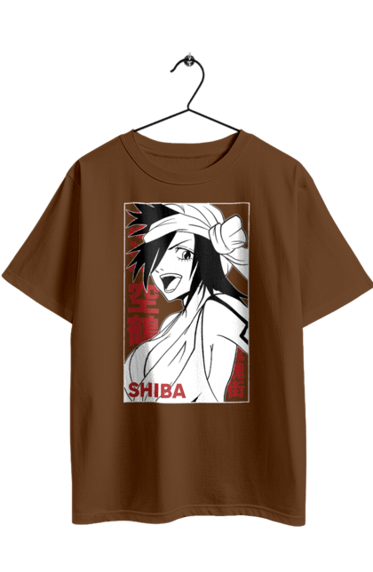 Футболка оверсайз з принтом "Бліч Куукаку Шиба". Anime, bleach, kūkaku shiba, manga, аніме, бліч, куукаку шиба, манга. 2070702