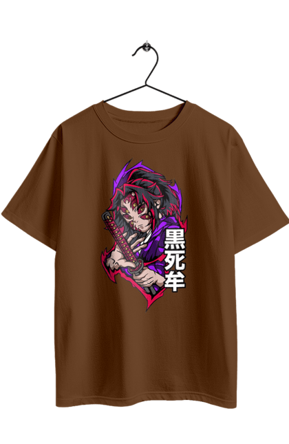 Футболка оверсайз з принтом "Винищувач Демонів Кокушибо". Demon slayer, kimetsu no yaiba, kokushibo, аніме, винищувач демонів, вища луна, дванадцять лун, демон, кокушибо, манга. 2070702