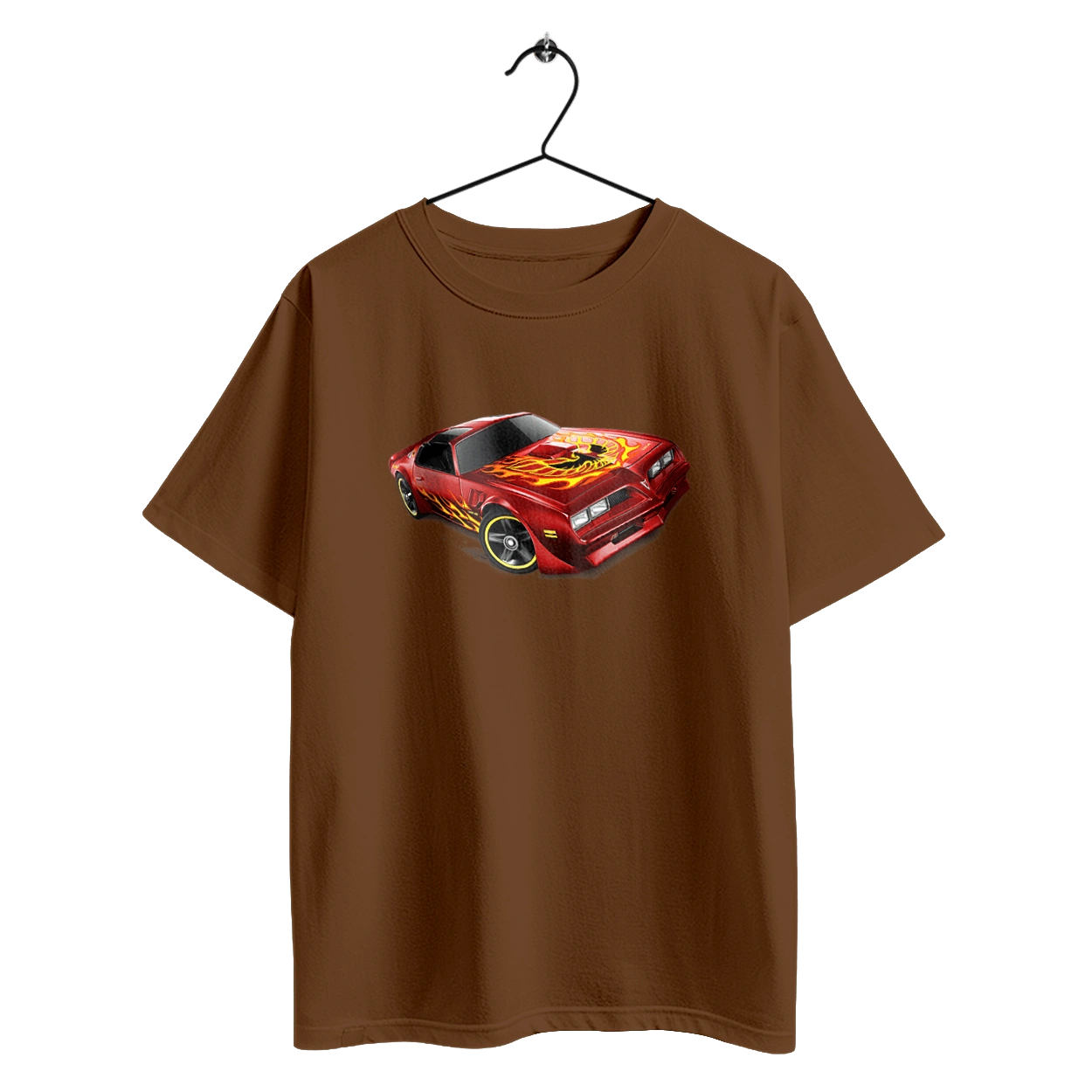 The car is red, high speed