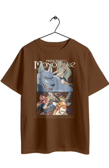 Футболка оверсайз з принтом "Принцеса Мононоке". Ghibli, princess mononoke, аніме, гіблі, пригоди, студія гіблі, фентезі, хаяо міядзакі. 2070702