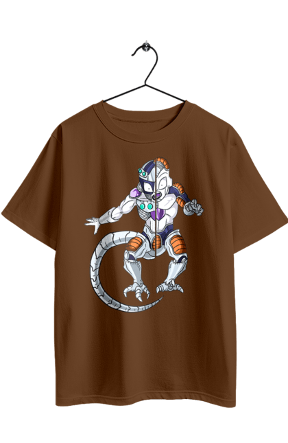 Oversized t-shirt with prints Dragon Ball Frieza. Anime, dragon ball, frieza, manga, tv series. 2070702