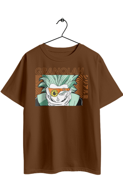 Футболка оверсайз з принтом "Перли дракона Гранола". Anime, dragon ball, goku, granolah, manga, vegeta, аніме, гранола, манга, перли дракона. 2070702