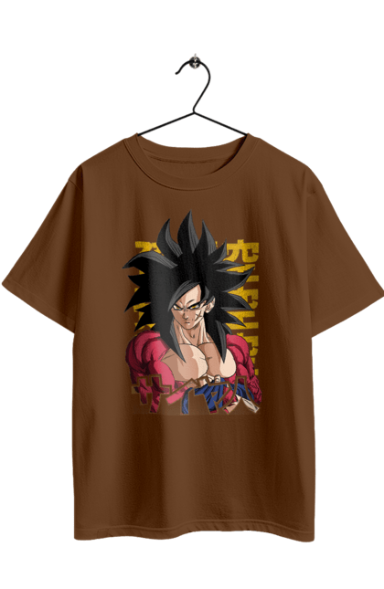 Футболка оверсайз з принтом "Перли дракона Сон Гоку". Dragon ball, manga, son goku, аніме, гоку, манга, перли дракона, сон гоку. 2070702