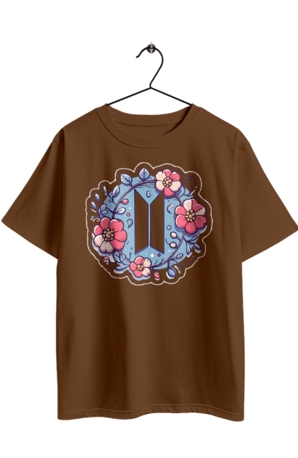 Футболка оверсайз з принтом "BTS". Beyond the scene, bts, k pop, бтс, група, к-поп, музика, музичний гурт. 2070702