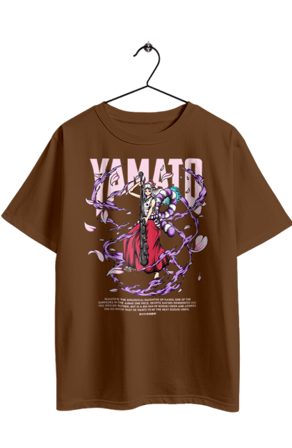 Футболка оверсайз з принтом "Ван Піс Ямато". One piece, straw hat pirates, yamato, аніме, ван піс, великий куш, манга, пірати, ямато. 2070702