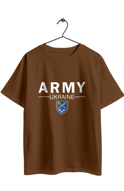 Футболка оверсайз з принтом "ARMY UKRAINE". Army ukraine, емблема генштабу, залужний. 2070702