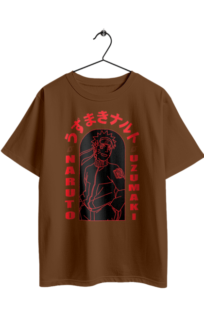 Oversized t-shirt with prints Naruto. Anime, character, manga, naruto, ninja, tv series. 2070702