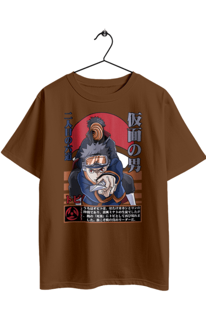 Oversized t-shirt with prints Naruto Obito Uchiha. Anime, character, manga, naruto, ninja, obito, obito uchiha, tv series, uchiha. 2070702