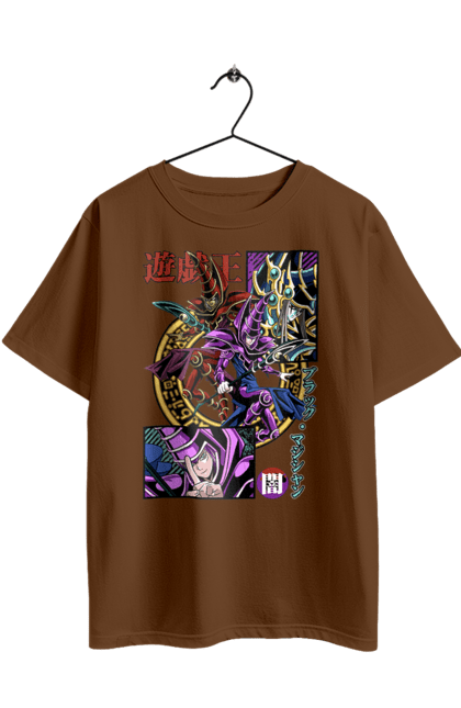 Футболка оверсайз з принтом "Yu Gi Oh! Темний маг". Anime, black magician, dark magician, manga, yu gi oh, аніме, манга, темний маг, югіо. 2070702