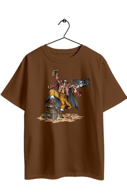 Футболка оверсайз з принтом "Ван Піс Голь Д. Роджер". Gol d. roger, gold roger, one piece, аніме, ван пис, ван піс, голь д. роджер, золотий роджер, манга. 2070702