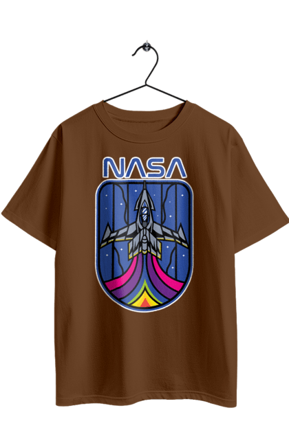 Футболка оверсайз з принтом "NASA". Nasa, авіація, астронавтика, дослідження, космонавтика, космос, наука, ракета, сша, технології. 2070702