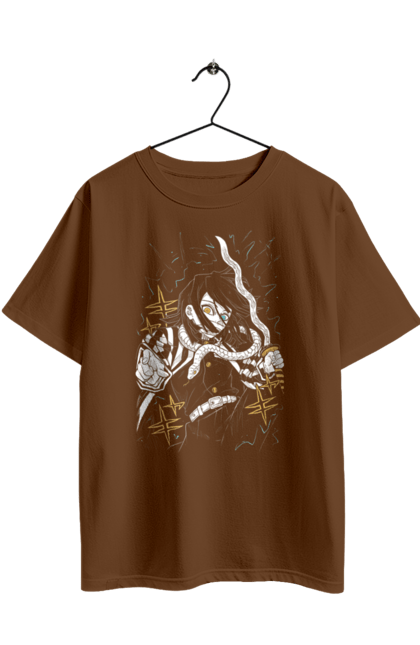 Футболка оверсайз з принтом "Винищувач Демонів Обанай". Demon slayer, kimetsu no yaiba, obanai iguro, аніме, винищувач демонів, манга, обанай, обанай ігуро, серіал. 2070702