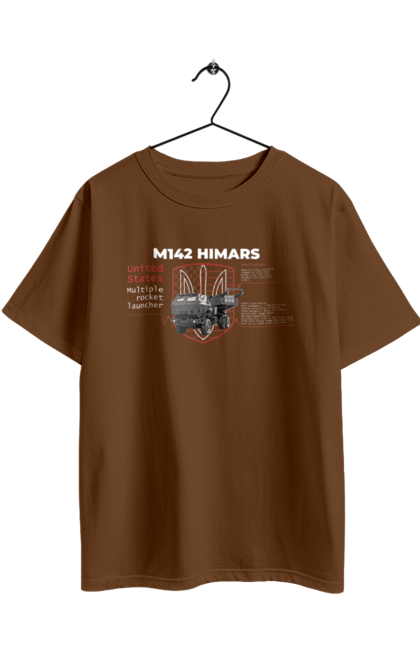 Футболка оверсайз с принтом M142 HIMARS английский. Himars, m142 himars, залужный, оружие. 2070702
