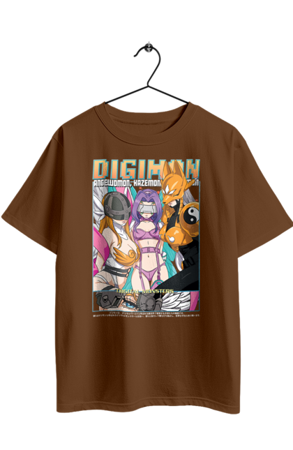 Футболка оверсайз с принтом Digimon. Bandai, digimon, digital monsters, виртуальные питомцы, медиафраншиза. 2070702