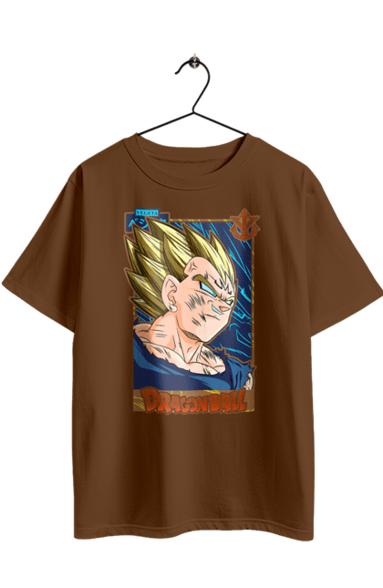 Футболка оверсайз з принтом "Перли дракона Вегета". Anime, dragon ball, goku, majin vegeta, manga, vegeta, аніме, вегета, манга, перли дракона. 2070702