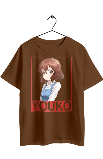 Oversized t-shirt with prints Kiniro Mosaic Yoko Inokuma. Anime, gold mosaic, kiniro mosaic, kinmoza, manga, yoko, yoko inokuma. 2070702