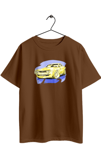 Футболка оверсайз з принтом "Український спорткар". Додж челенджер, машина, машини арт, потужність, спортивне авто, спорткар, українське авто, швидкість. 2070702