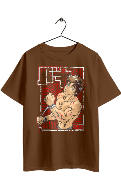 Футболка оверсайз з принтом "Боєць Баки". Anime, hanma baki, manga, аніме, боєць баки, бойові мистецтва, манга, серіал. 2070702