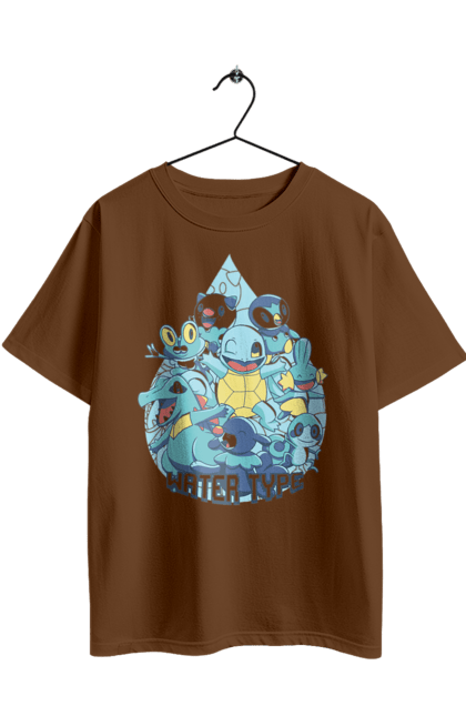 Футболка оверсайз з принтом "Покемон Сквіртл". Nintendo, pokémon go, squirtle, аніме, ігри, покемон, сквіртл. 2070702