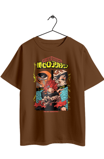 Футболка оверсайз з принтом "Моя академія героїв Ейджіро Кірішіма". Eijiro kirishima, my hero academy, red riot, аніме, ейджіро киришима, ейджіро кірішіма, манга, моя академія героїв, моя геройська академія, червоний бунтар. 2070702